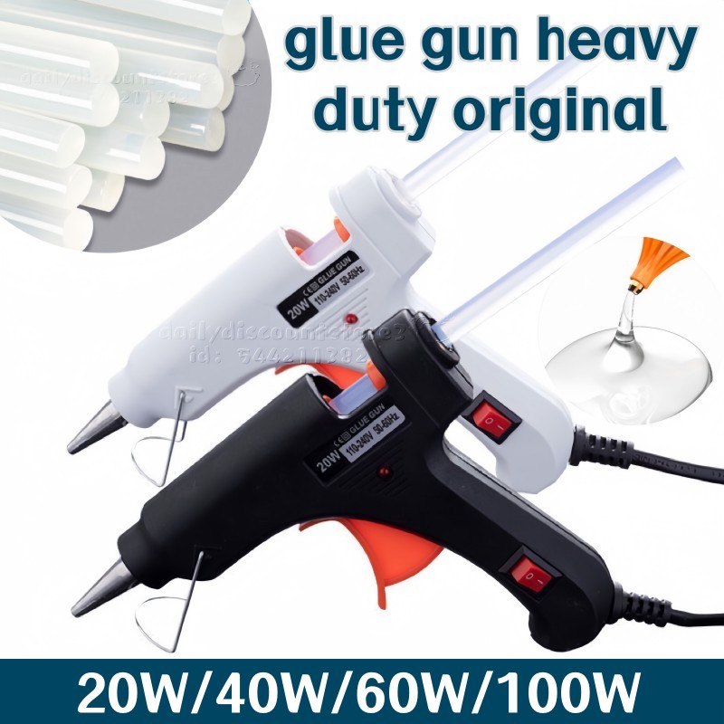 Glue gun heavy duty original 20W/40W/60W/100W 100240V Glue gun small
