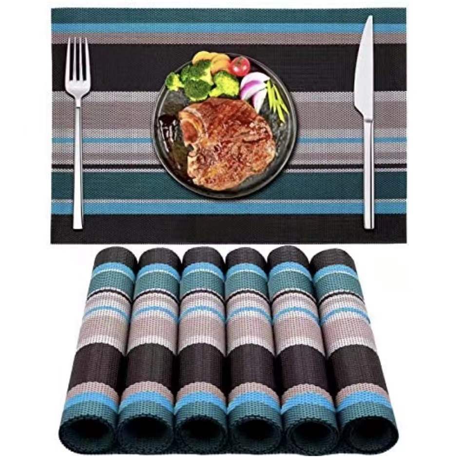 Modern Placemat 45CM*30CM HeatResistant Placemats Stain Plastic Table