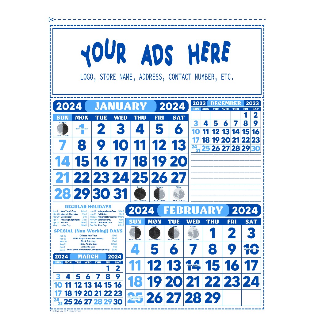Calendar 2025 A4 Size Shopee Philippines