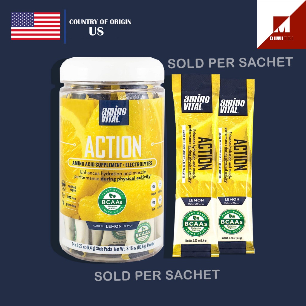 SOLD PER STICK Amino Vital Action Pre Workout Packets with