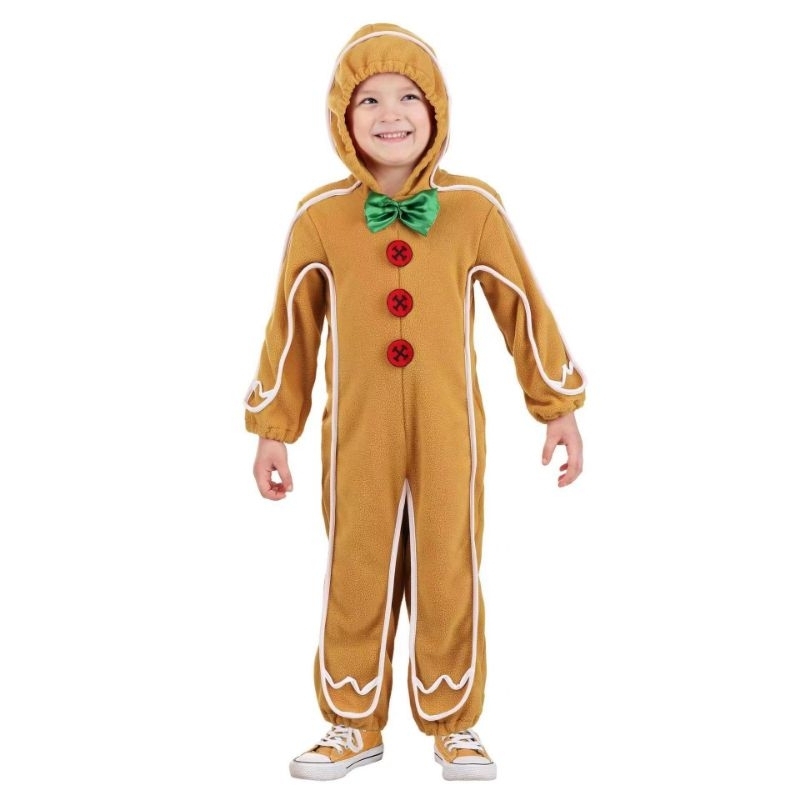 Adult Children Gingerbread Man cosplay costume Christmas Holiday party ...