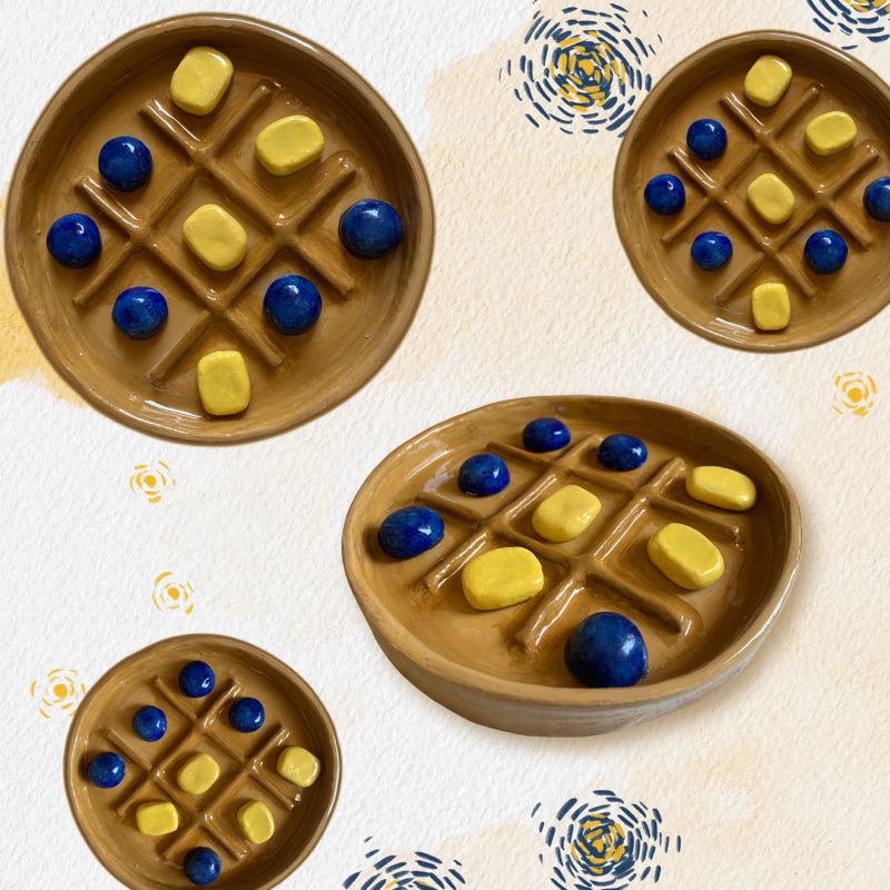 Tic Tac Toe Clay Board Set Shopee Philippines