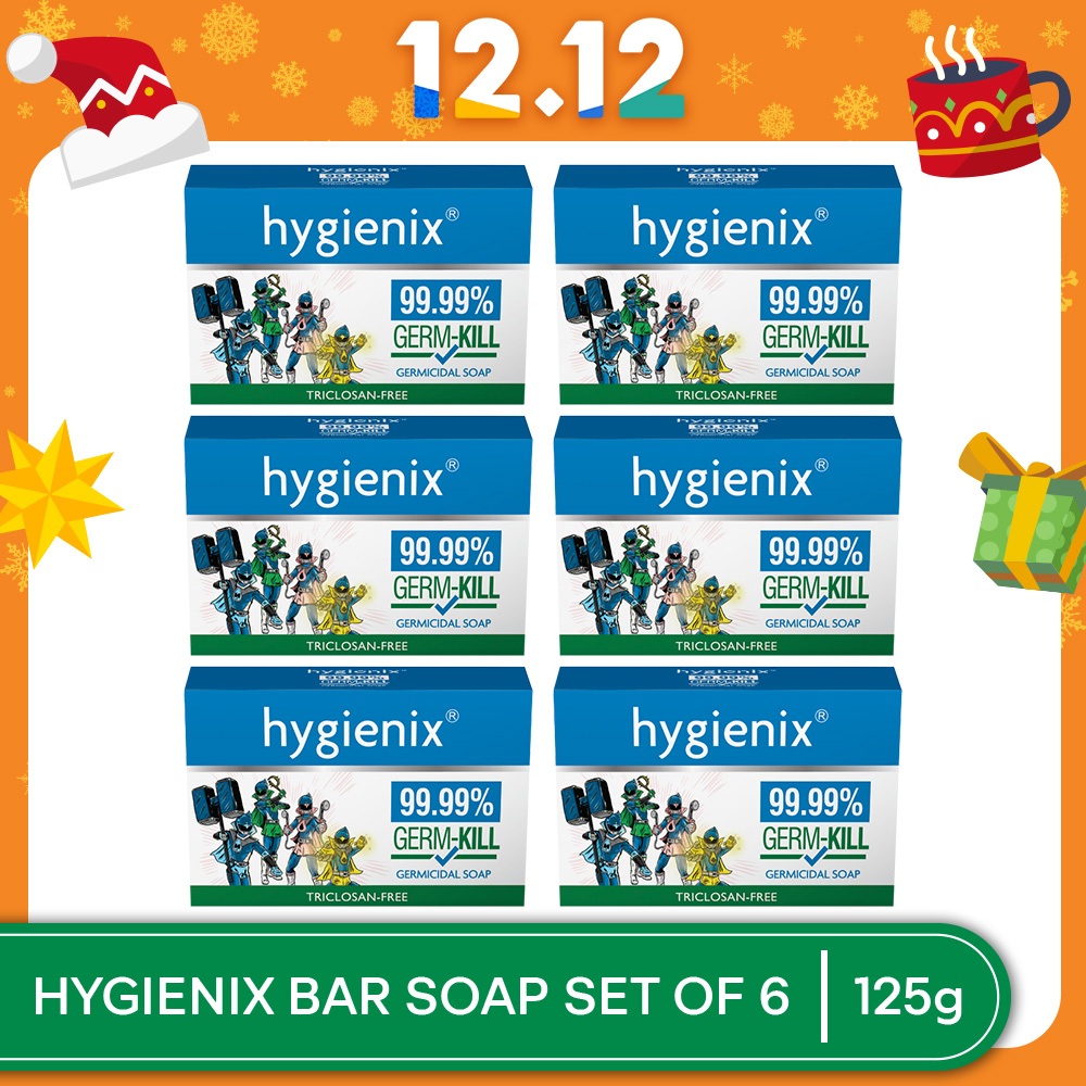 Hygienix AntiBacterial Germicidal Bar Soap with Moisturizer 125g Set of