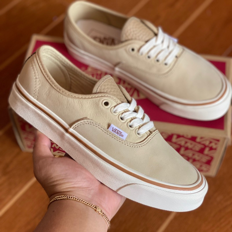 Khaki and hot sale white vans