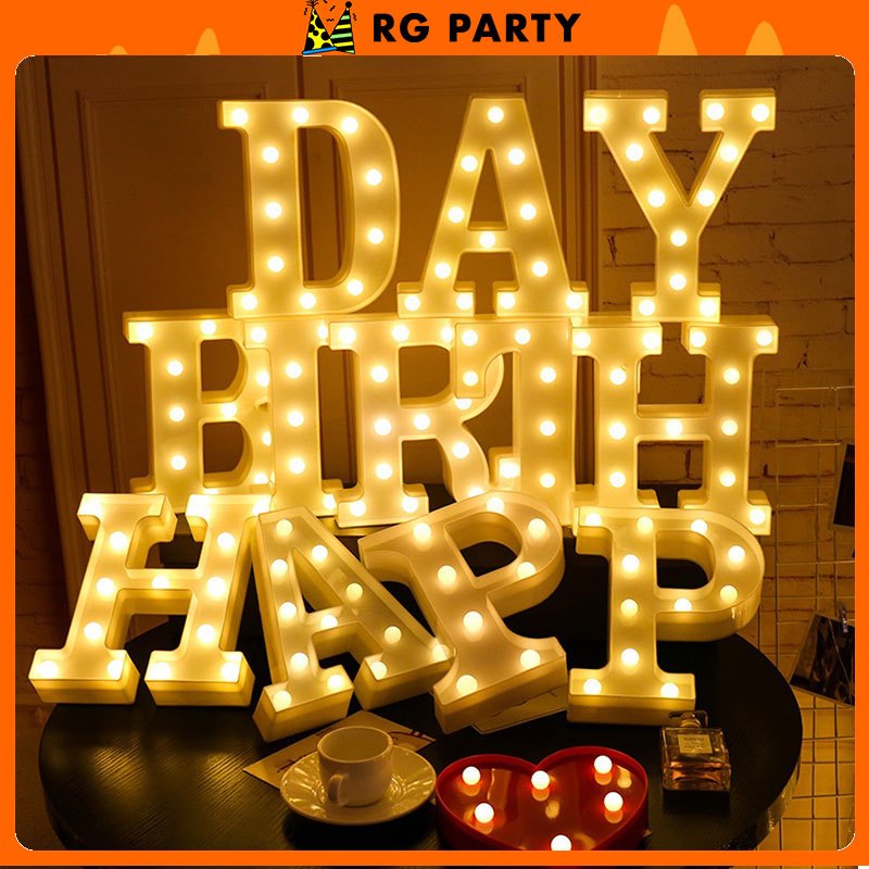 21cm Large-Sized Letter Light Party Decoration Light 3D Letter LED ...