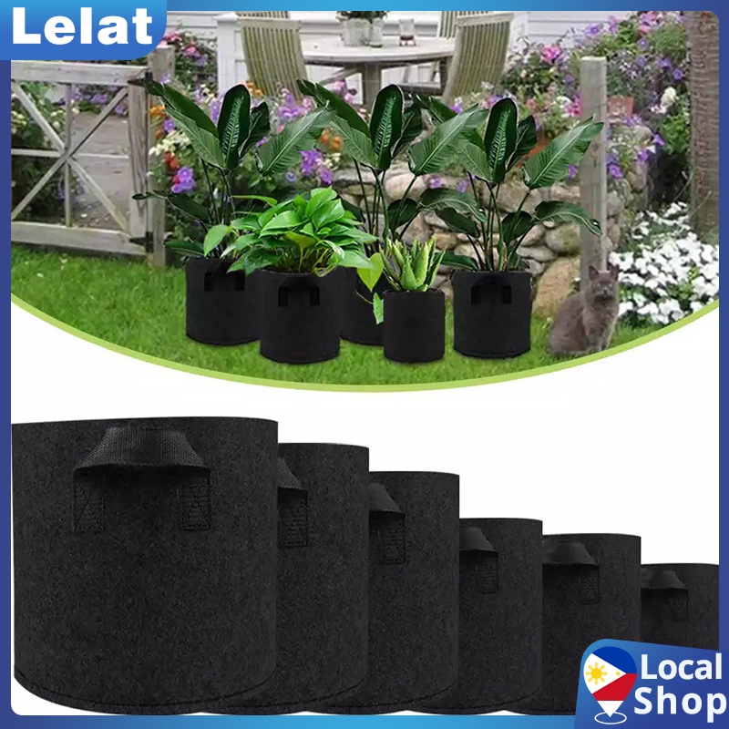 Felt Planting Bucket Garden Non-Woven Plant Seedling Bag Garden ...