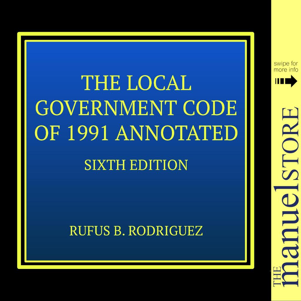 Rodriguez 2024 Local Government Code Of 1991 Annotated By Rufus   Ph 11134207 7r98t Lowd4n2g0b4f90