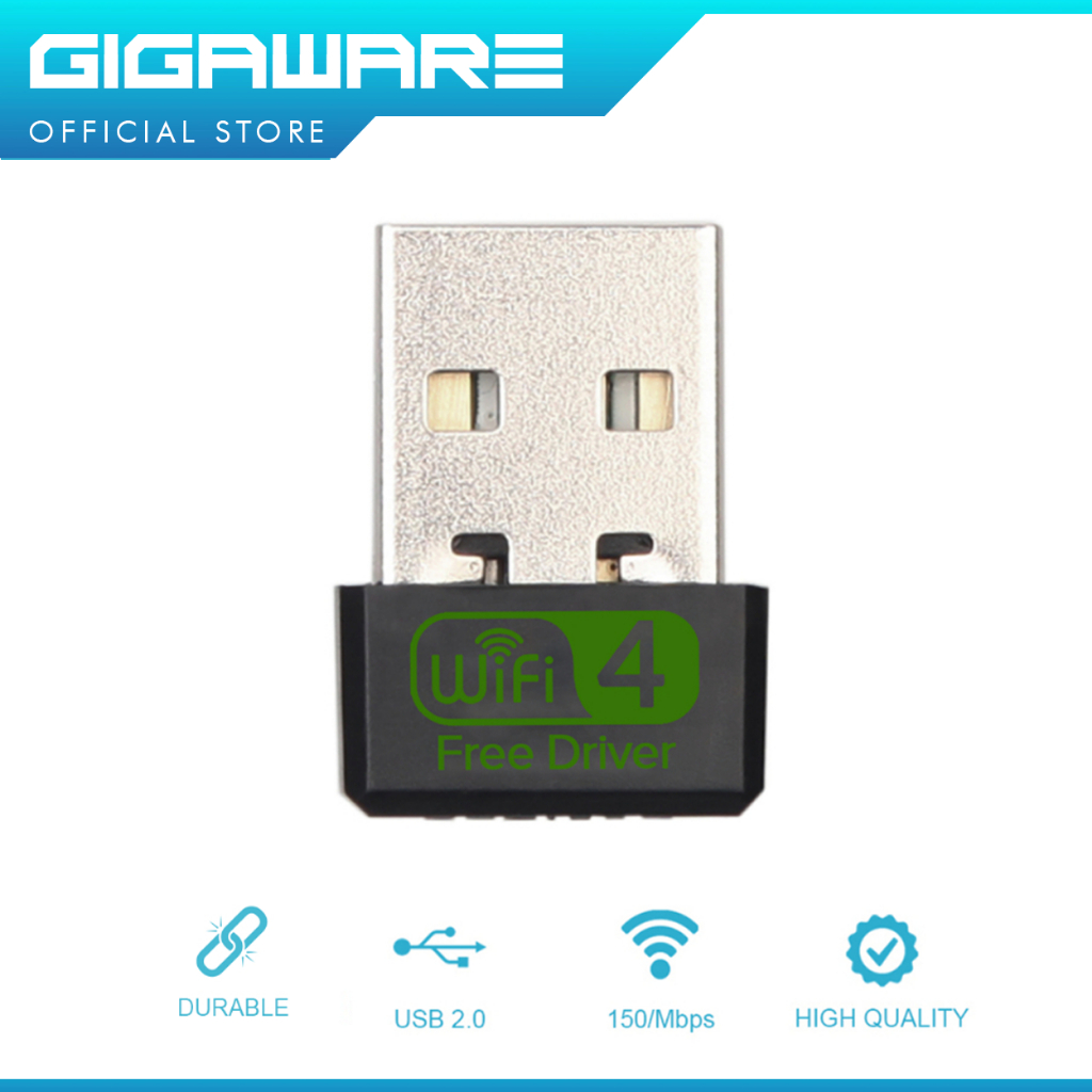 Gigaware USB 2.0 Wifi Dongle 802.11n WiFi Receiver USB Dongle Adapter