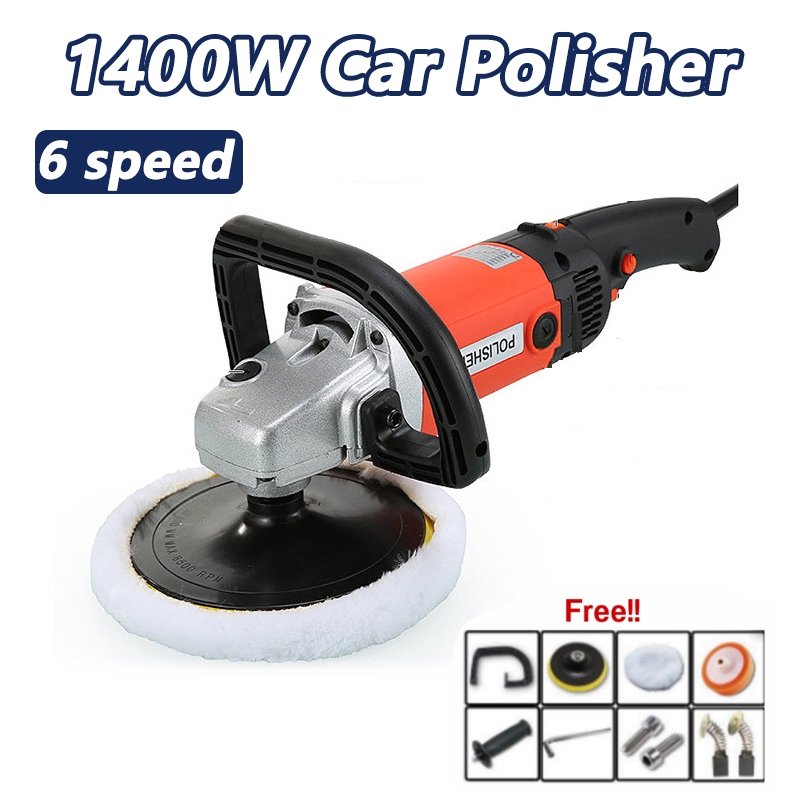 1400W Electric Car Polisher 7 inch Car Polish Machine Heavy Duty
