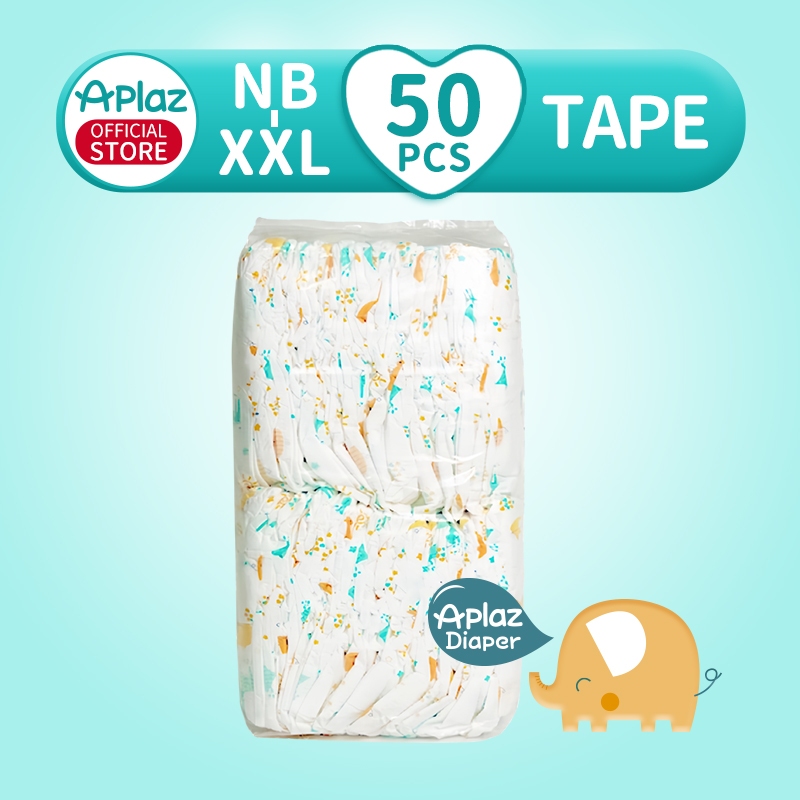 Aplaz Korean Diaper Baby Diapers Imported TAPE/PANTS 50pcs Breathable