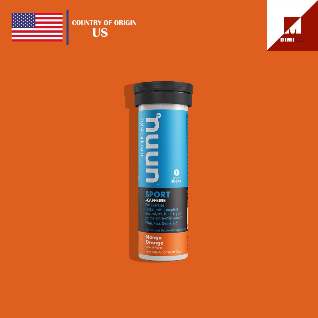 Nuun Sport + Caffeine Mango Orange Electrolyte Tablets (10 tablets