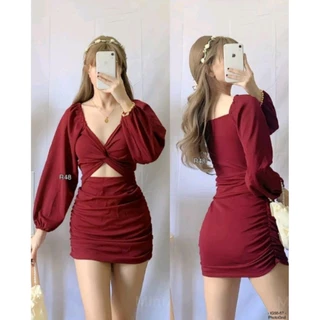 Long sleeve dress for christmas party best sale