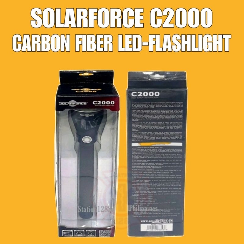 Solarforce C2000 Carbon Fiber LED-Flashlight | Shopee Philippines