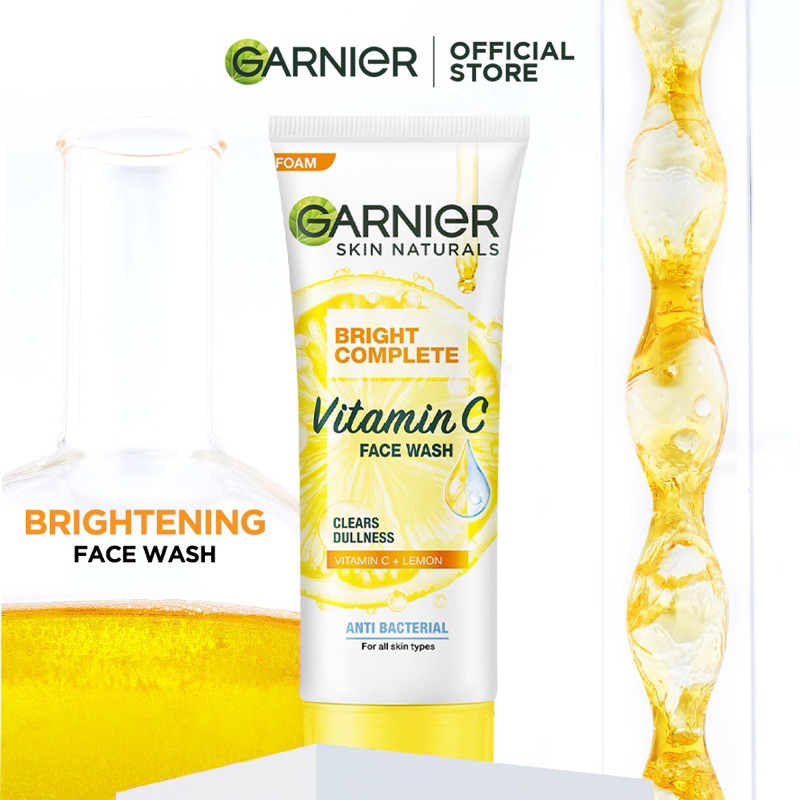 Garnier Bright Complete Vitamin C Facial Wash 100ml Shopee Philippines