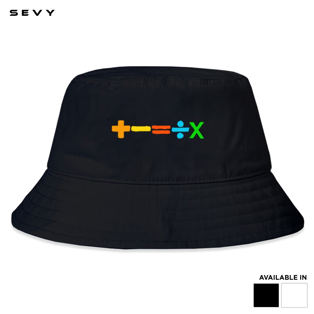 SEVY Limited Edition Ed Sheeran 1pc Cotton Mathematics Tour Bucket Hat