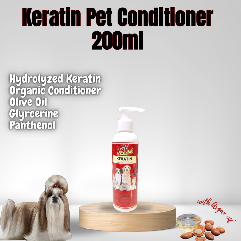 KERATIN PREMIUM PET CONDITIONER for Cat and Dog Fur Grooming 100ml ...