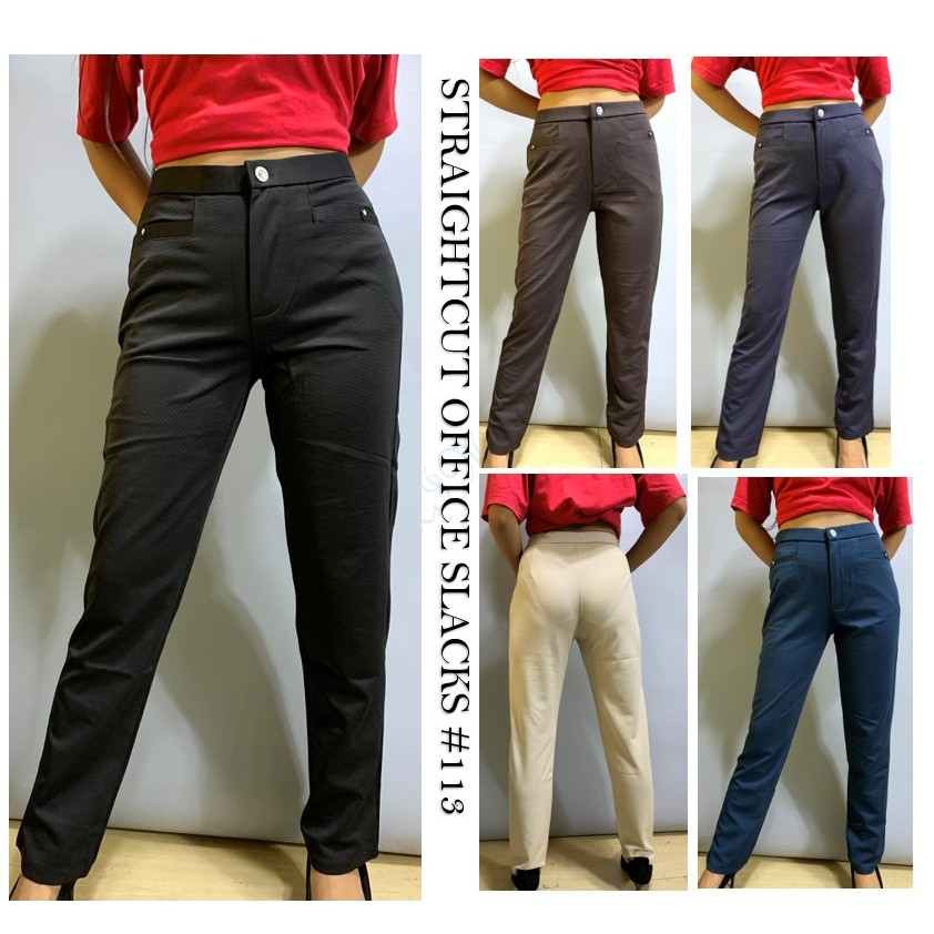 (M-4XL) Big Size Women Slacks and good quality Skinny FREEBIES #113 ...