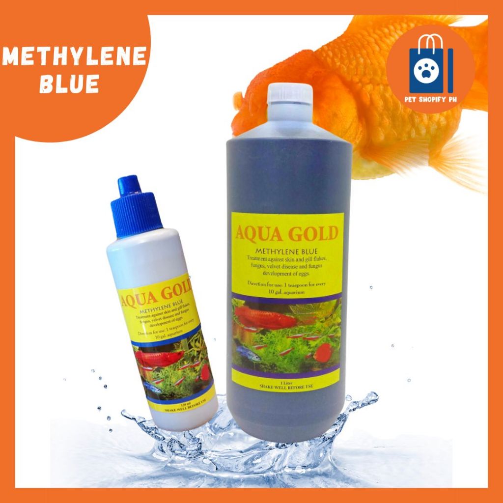 Aqua Gold Methylene Blue Meth Blue Aquarium Tank Fish Medicine Gill Fluke Velvet Fungus Blue