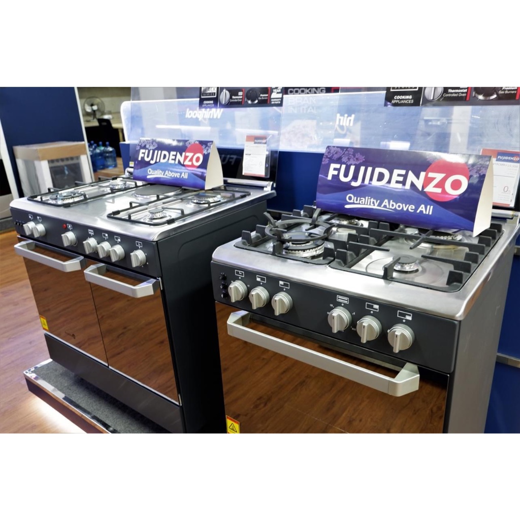 Fujidenzo Matte Black Cooking Ranges 3 Gas + 1 Electric Shopee