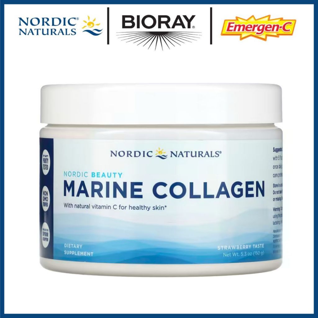 Nordic Naturals, Marine Collagen with Vitamin C, Strawberry, 5.3 oz ...