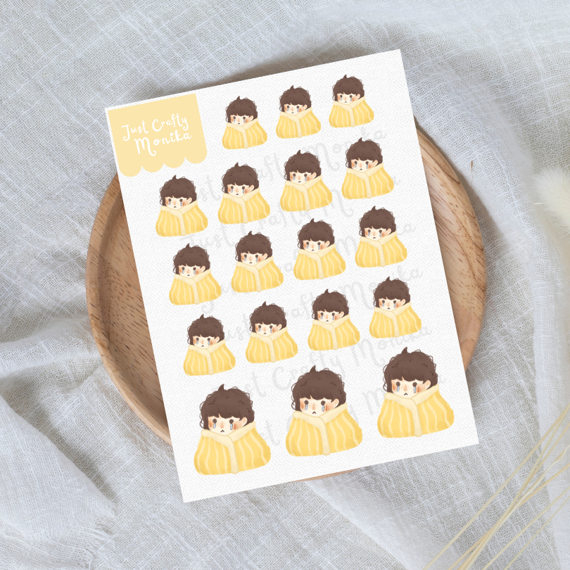Girl Crying Mood Sheet Planner Stickers | Journal Stickers | Just ...