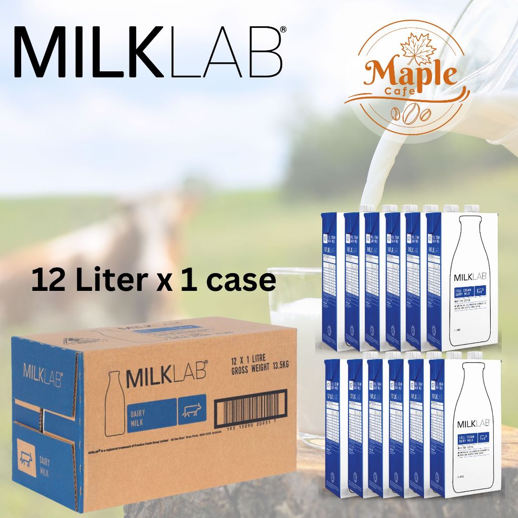 MilkLab Full Cream Dairy Milk UHT 12 Liter x 1 case Awardwinning