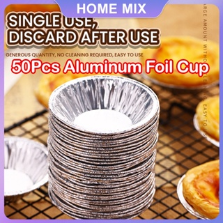 50pcs Foil Cupcake Liners with Lids Round Aluminum Muffin Cake Holders Pans Baking  Cups Tray 5.5oz Heat Resistant Cake Cups 2023 - AliExpress