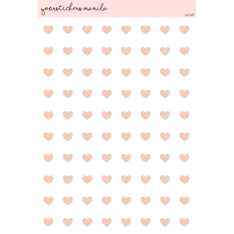 Planner Shape Stickers - Heart | Shopee Philippines
