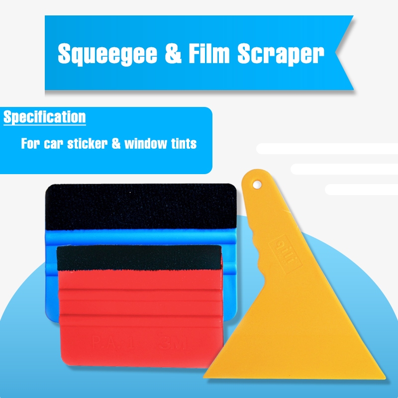 Squeegee And Triangular Film Scraper For Car Sticker Decals Application ...