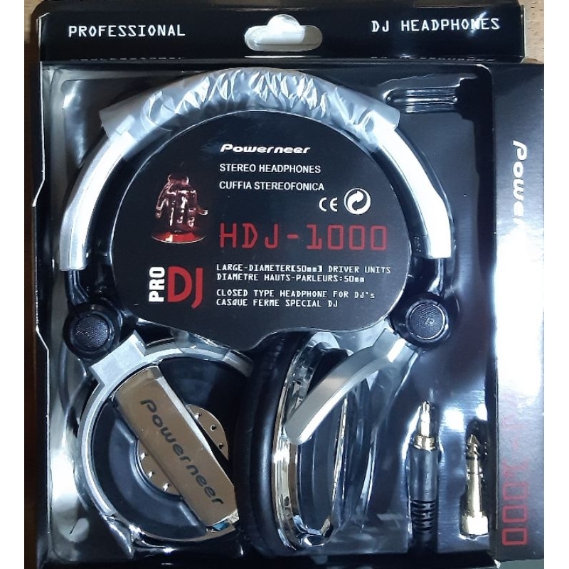 Stereo DJ Headphones HDJ 1000. Silver Shopee Philippines