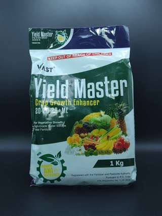 YIELD MASTER 20-20-20 FOLIAR FERTILIZER ORIGINAL PACKING (1 KILO ...