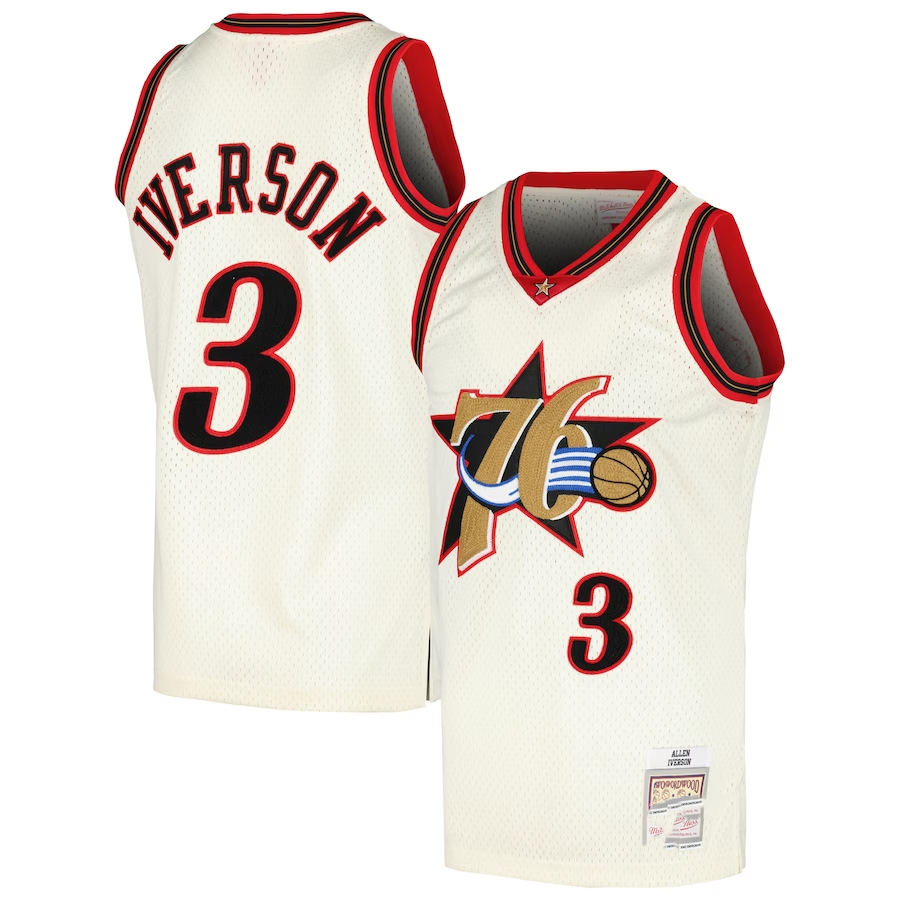 KOR Sixers 3 Allen Iverson Old School Basketball Jersey Shopee Philippines