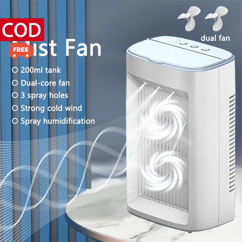 Mini Air Conditioner Original Multifunction Electric Fan With Ice Cooler Portable Small Air