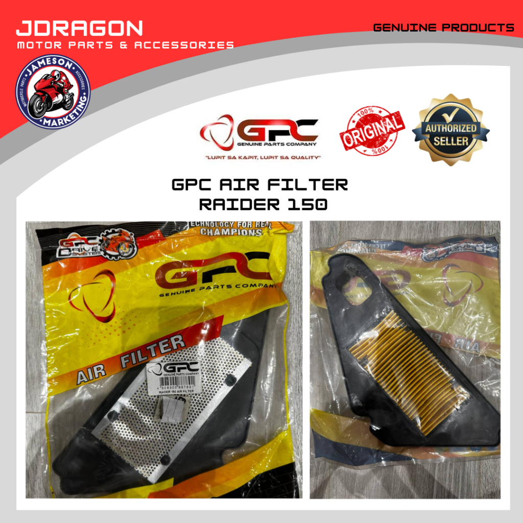 GPC AIR FILTER (RAIDER 150 CARB) Shopee Philippines