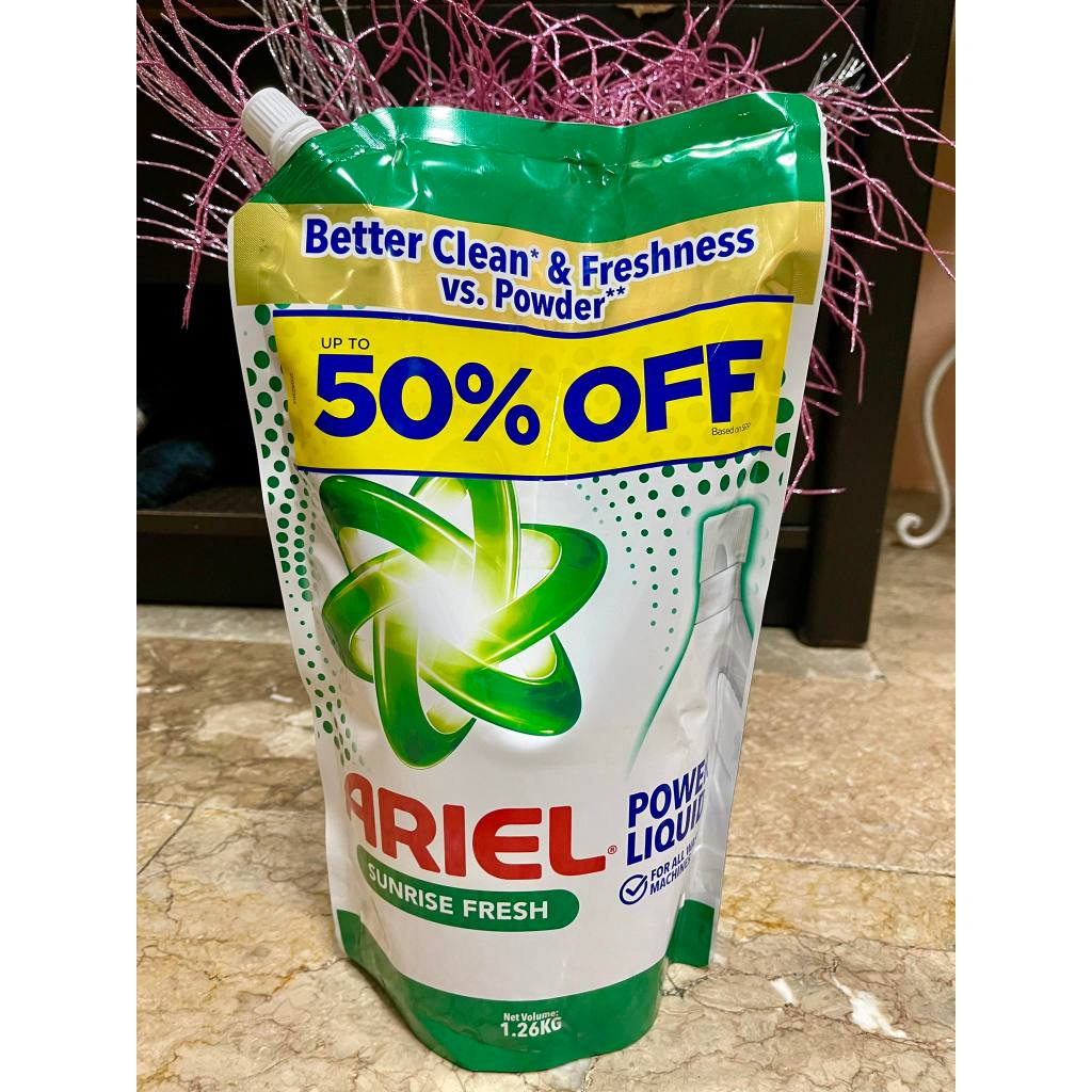 Ariel Liquid Detergent Sunrise Fresh 1.26KG Refill Shopee Philippines
