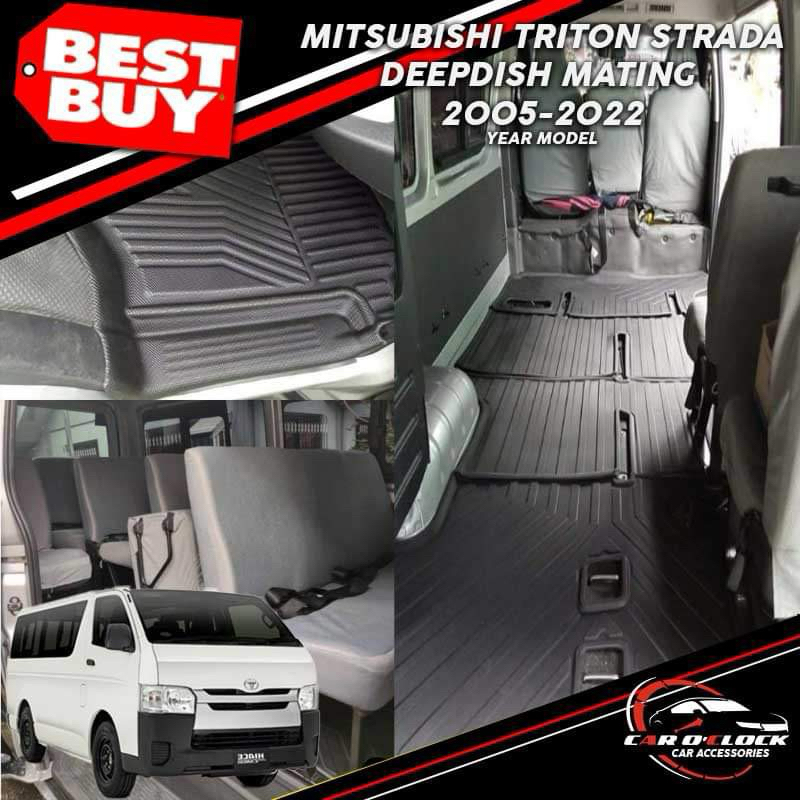 Toyota Hiace Commuter Decontent 2005 2024 Full Deepdish Matting