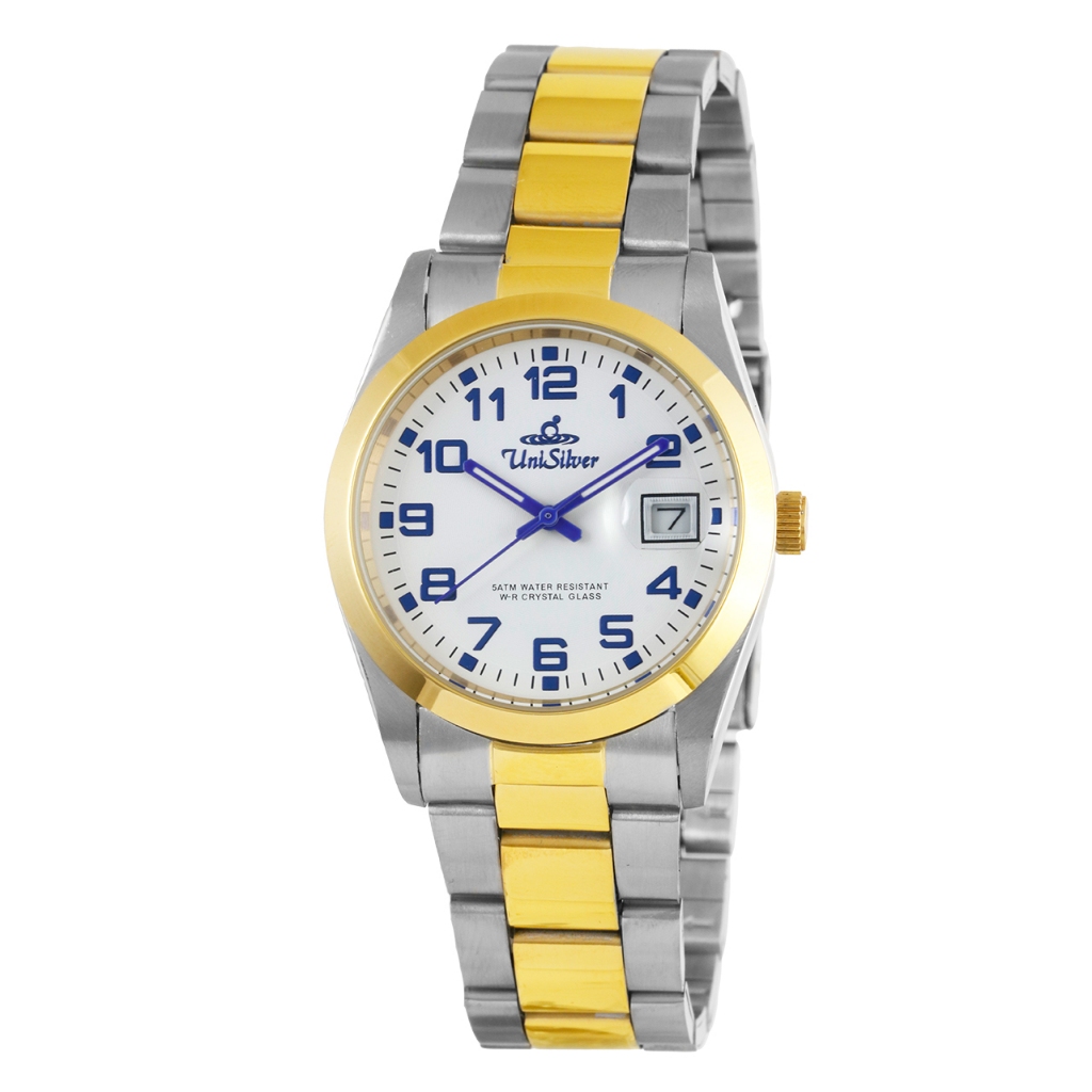 Unisilver watch for men's best sale price gold