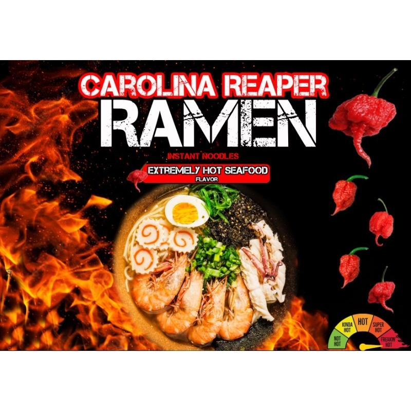 Carolina Reaper RAMEN ( Super Spicy Seafood) | Shopee Philippines