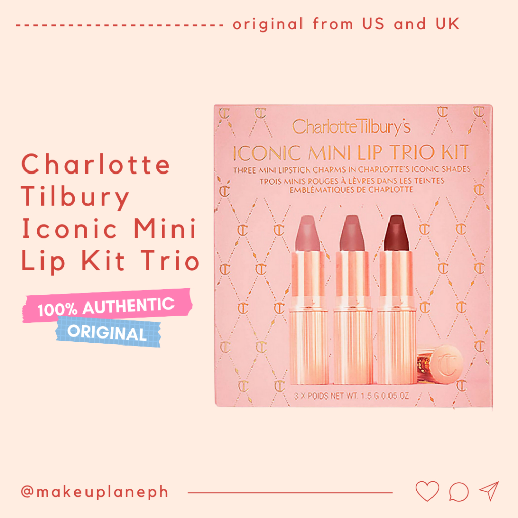 Charlotte Tilbury Iconic Mini Lip Kit Trio Set Shopee Philippines 0822