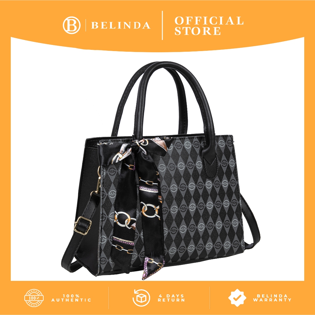BELINDA Handbag For Woman Waterproof Leather Cute Korean Ladies Fashion