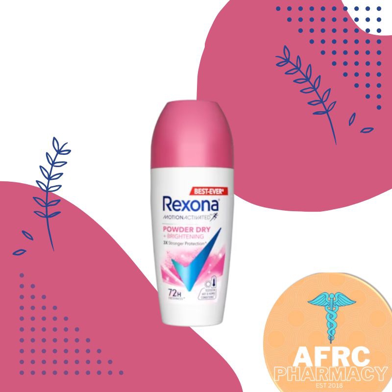 Rexona Powder Dry + Brightening Women Deo Roll On 40mL | Shopee Philippines