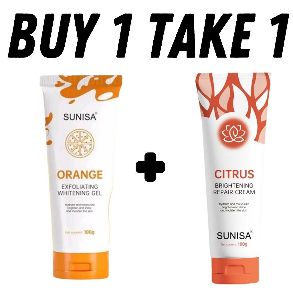 Cfz Sunisa Buy 1 Take 1 Bleaching Whipped Scrub Facial Body Scrub Orange Exfoliating Gel 