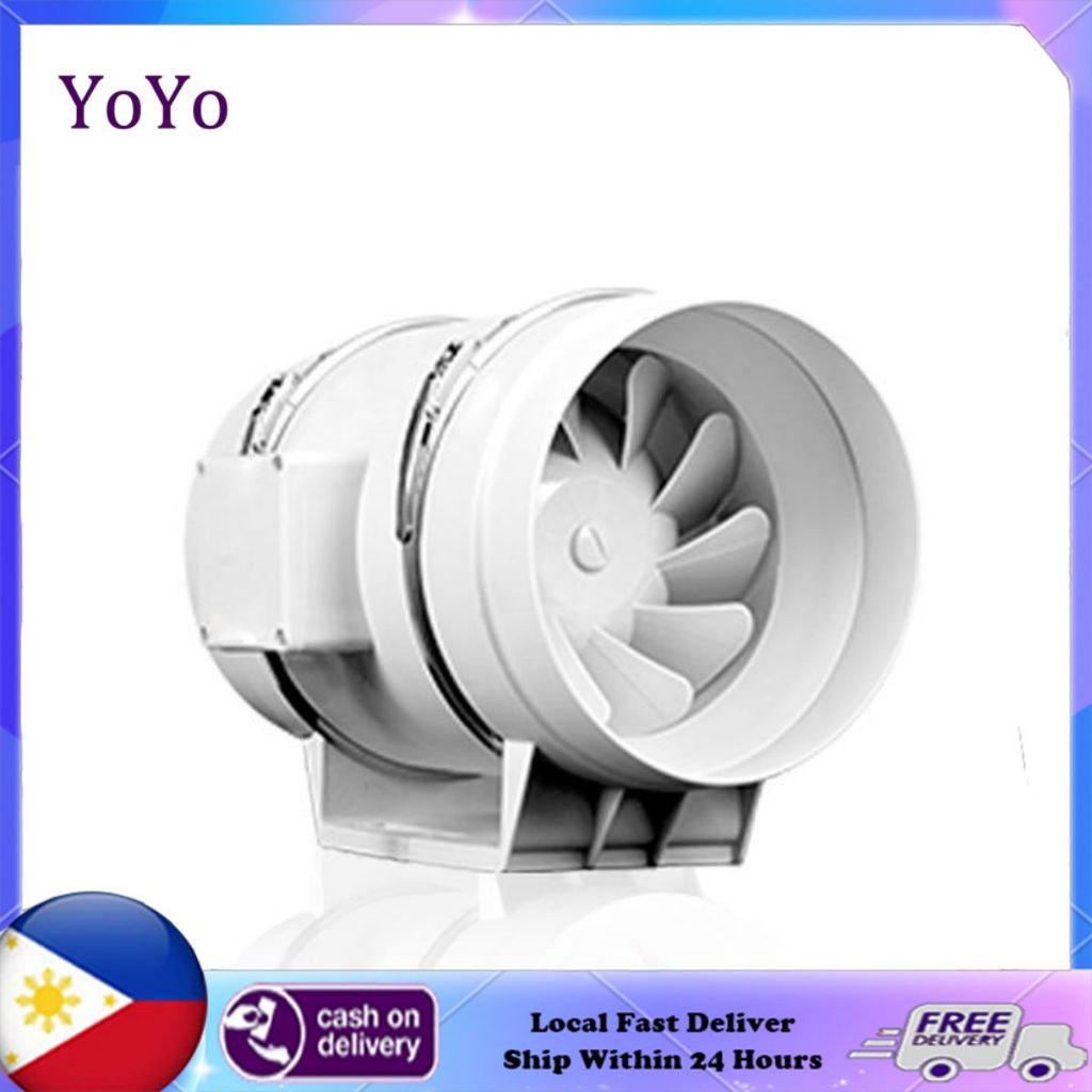 Inverter Duct Fan Exhaust Fan 4/6 Inch Strong Exhaust Ventilation Fan