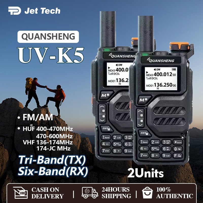 Quansheng UV-K5 Walkie Talkie 50-600MHz Air Band DTMF Scrambler Wireless  Frequency Copy NOAA FM Radio - Any Radios