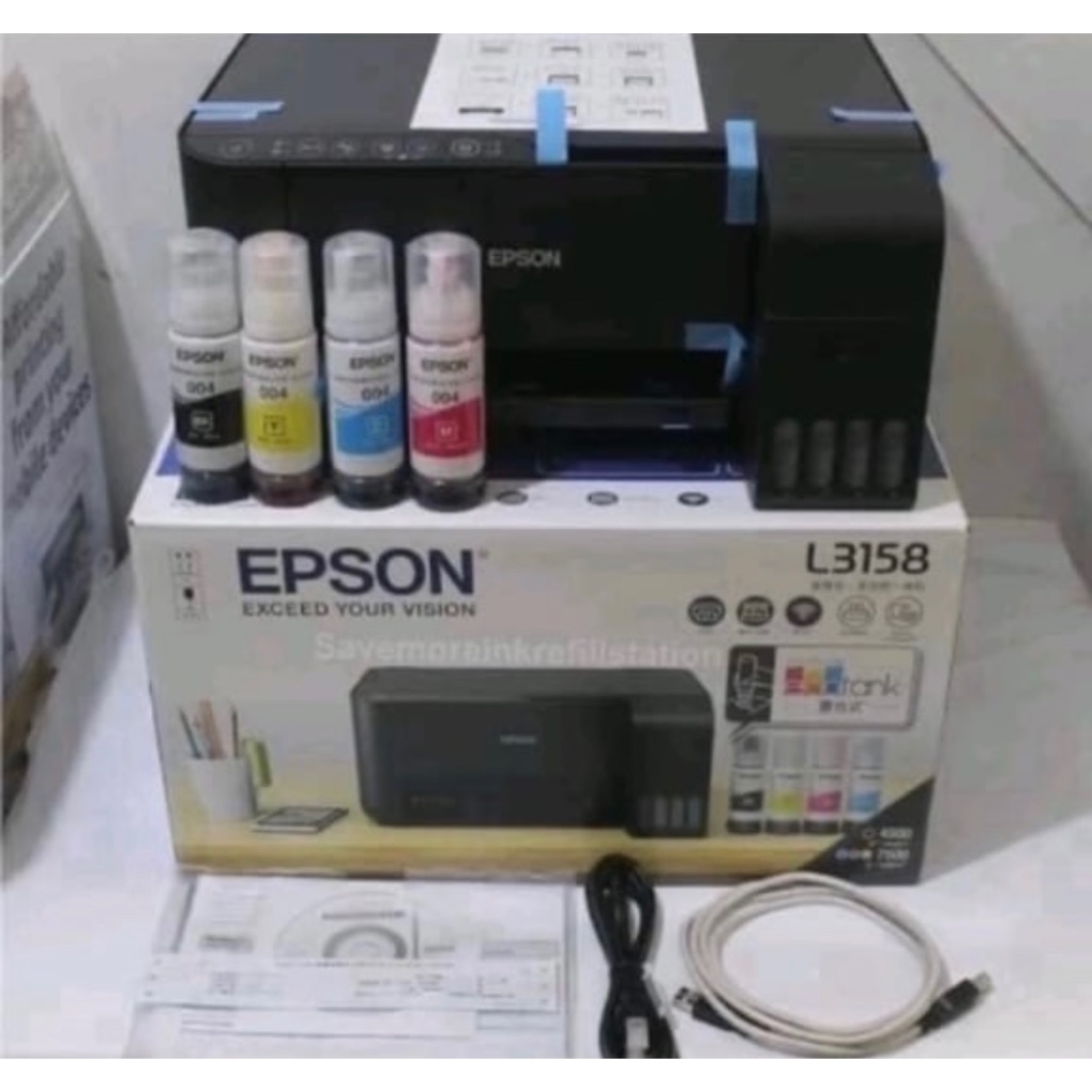 L3158 Epson Printer with WIFI Direct (Original) with Free Original Ink ...