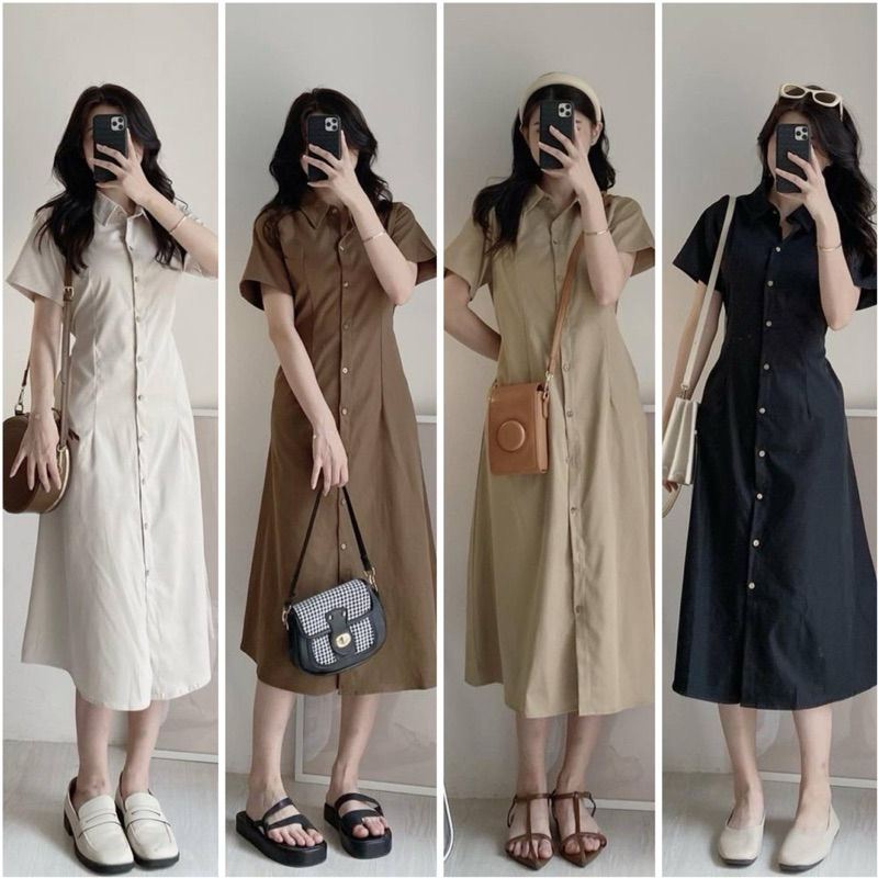 Korean polo dress hot sale