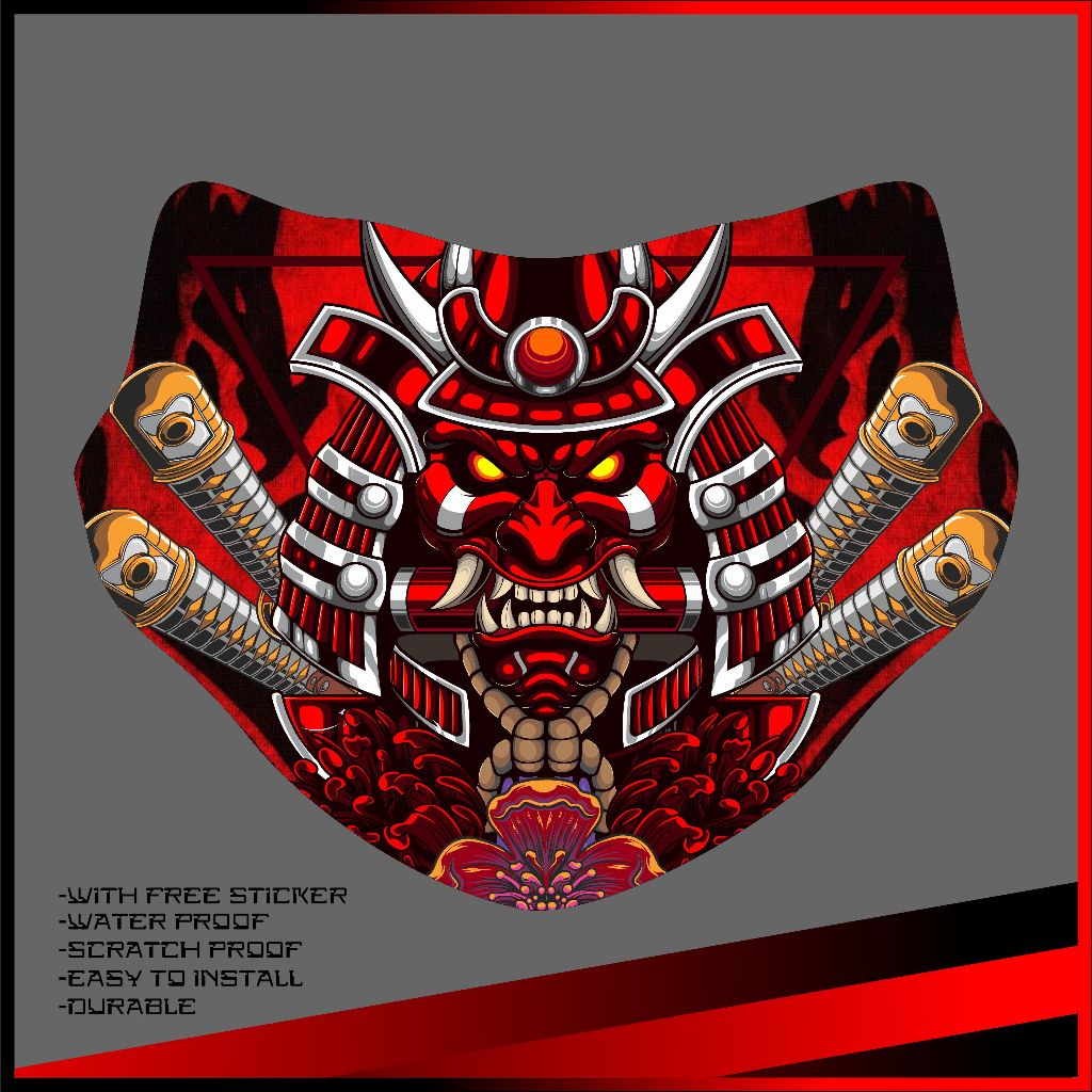 Yamaha Sniper 155 Sticker For Visor SAMURAI EDITIOIN High Quality ...
