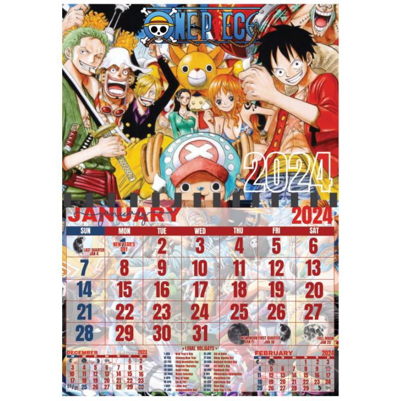 ONE PIECE CALENDAR 2024 Shopee Philippines