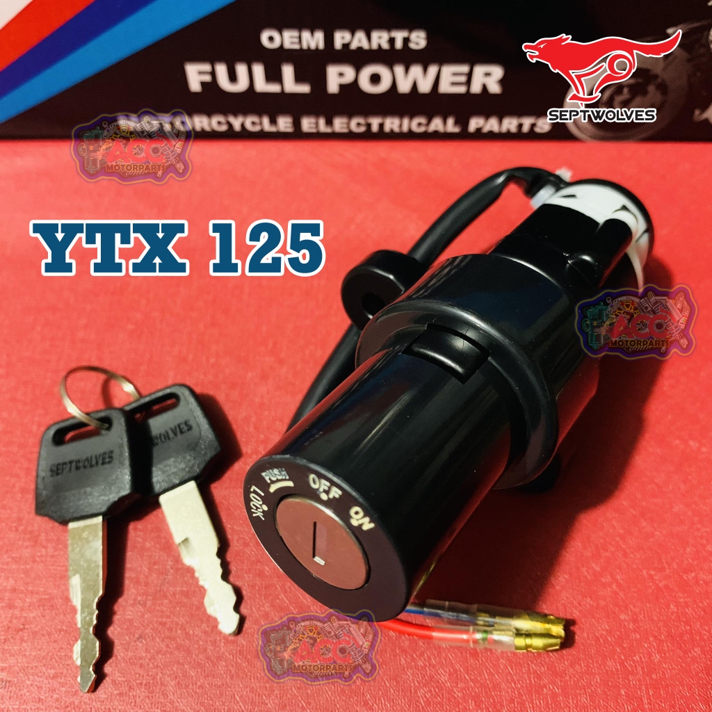ACC Motorparts YTX 125, STX 125, RS110 Main Ignition Switch With Keys ...