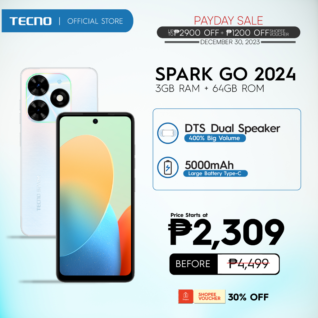 Tecno Spark Go 2024 Price Specs & Features in Philippines 